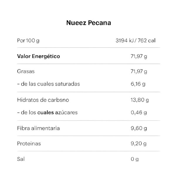 Nueces Pecanas Mitades 100 Gr-detalle