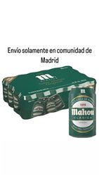 OFERTA 5 cajas Mahou clásica. (Envíos solamente en Comunidad de Madrid).