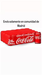 OFERTA Coca Cola pack 24 latas 33cl (envío solamente en Comunidad de Madrid).