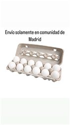 OFERTA Docena de huevos muy Frescos XL envíos solamente en Comunidad de Madrid)