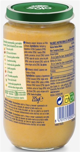 OFERTA Potitos heros verduras con pollo y ternera-detalle