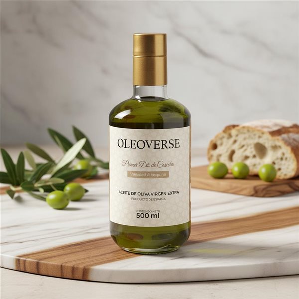 Oleoverse First Arbequina 500ml-trasera