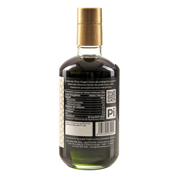 Oleoverse First Picual 500ml-lateral