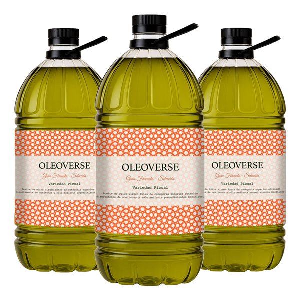 Huile d'olive extra vierge sélectionnée Picual bidon 5L-detalle