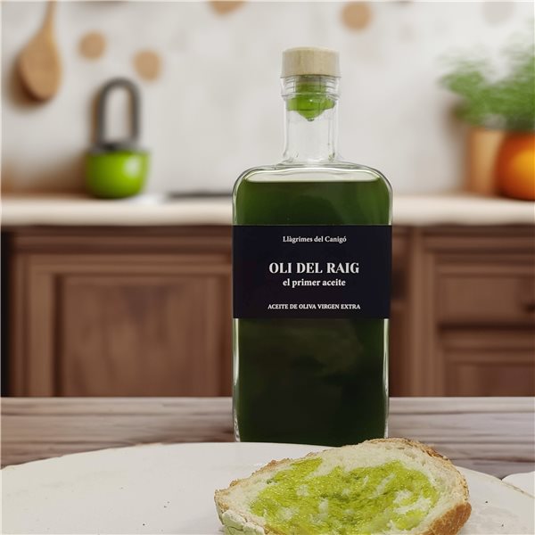Huile d'Olive du Raig 2025 - Variété Argudell, Récolte Précoce 2025, Non filtrée. PRÉ-RÉSERVE-lateral