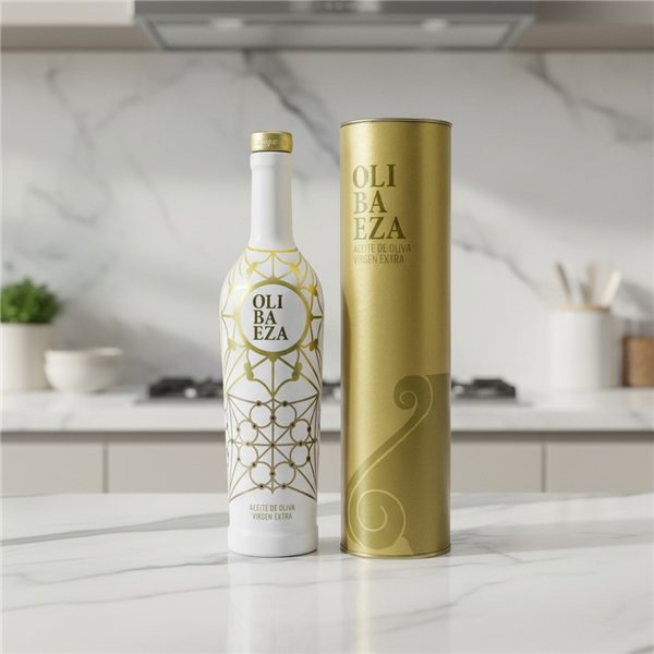 Olibaeza Patrimonio Dorado Picual 500ml-trasera