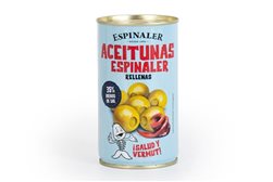 Olivas rellenas de anchoas baja en sal Espinaler 350g