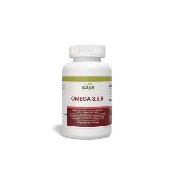 Omega 3,6,9 1400mg 100 Kapseln Sotya-lateral