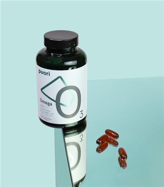 Omega 3 Puori con aceite de anchoas salvajes-izquierda