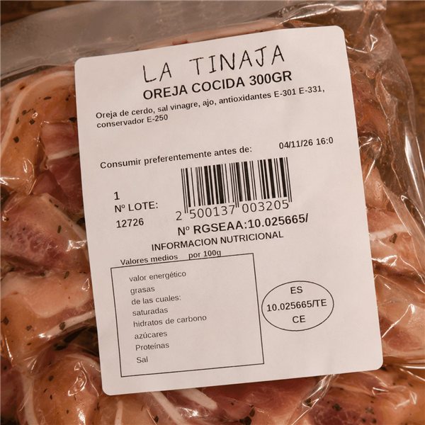 Oreja de cerdo-lateral