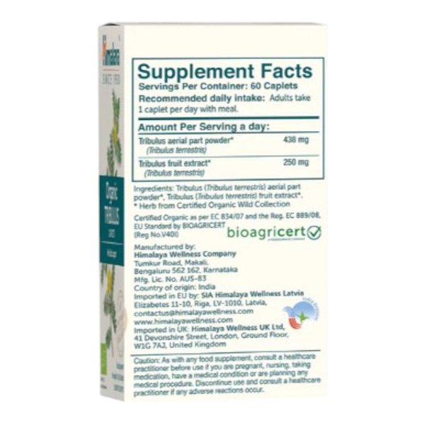 Organic Tribulus 60 Tab-detalle