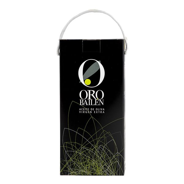 Or Bailén Arbequina et Picual Coffret Poignée Cordon 2 Bouteilles 500 ml-detalle
