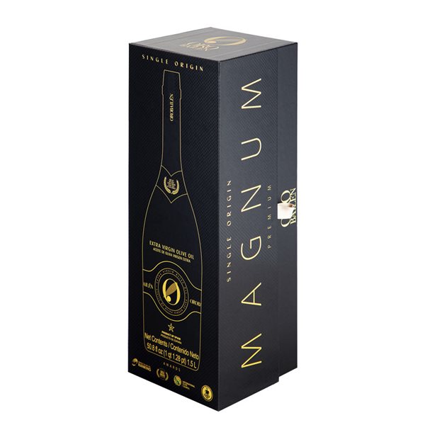 Gold Bailén Picual Magnum Case 1.5 L-lateral