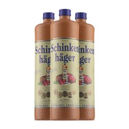 Orujo Aguardiente Schinkenhäger Original 70 cl Wacholder — Enebro (Caja de 3 unidades)