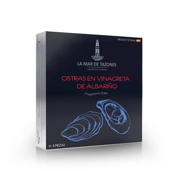 Ostras en Vinagreta de Albariño, La Mar de Tazones-detalle