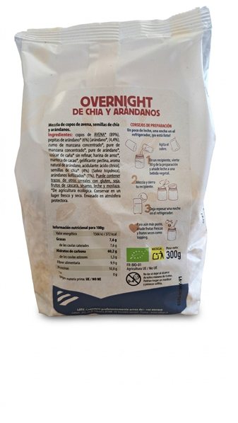 OVERNIGHT OATS HAFER BLAUBERREN CHIA BIO 300 g-detalle