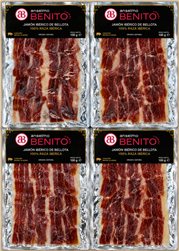 Pack 10 blister de jamón ibérico de bellota 100% raza ibérica de Anselmo Benito