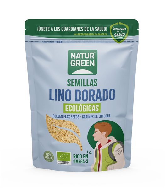 Pack 10x Lino Dorado Ecológico 500g NaturGreen-detalle