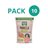Paquet de 10x Panela Écologique 500g NaturGreen-trasera