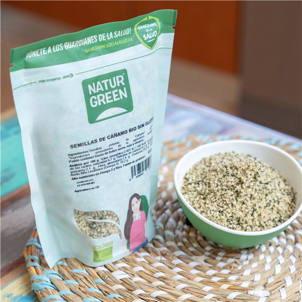 Pack 10x Semillas de Cáñamo Ecológicas 400g NaturGreen-trasera
