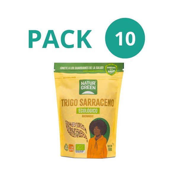 Paquet de 10x Sarrasin Bio 500g Naturgreen-izquierda