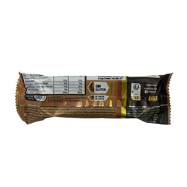 Pack 12x Barrita Proteína Colágeno Caramelo 50 g Forticoll-lateral