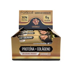 Pack 12x Barre de Protéine Collagène Caramel 50 g Forticoll