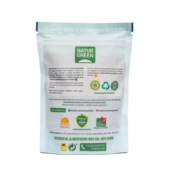 Paquet de 9x Sésame Brut Biologique 225g NaturGreen-izquierda