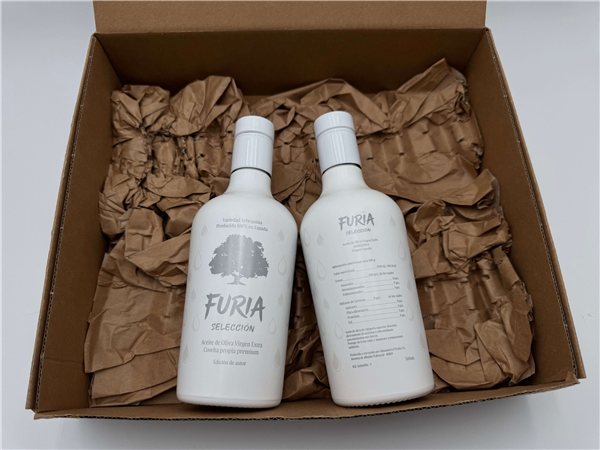 Pack 2 Botellas Aceite de Oliva Virgen Extra Arbequina 500ml | FURIA Selección Premium-detalle