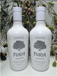 Pack 2 Botellas Aceite de Oliva Virgen Extra Arbequina 500ml | FURIA Selección Premium