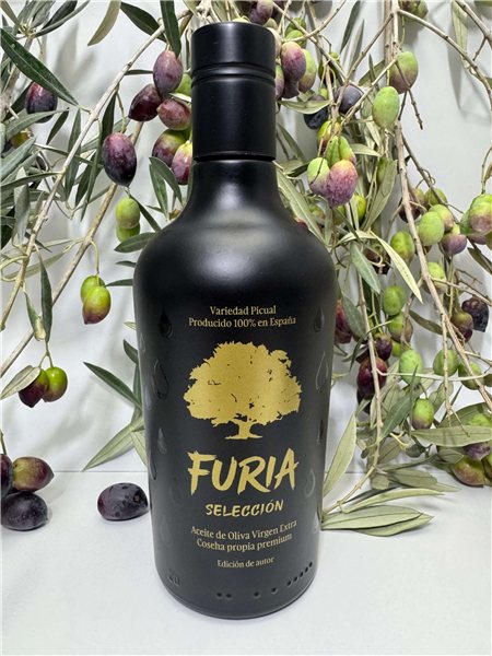 Pack 2 Botellas Aceite de Oliva Virgen Extra Picual 500ml | FURIA Selección Premium-izquierda
