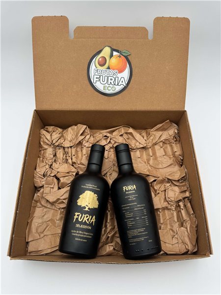 Pack 2 Botellas Aceite de Oliva Virgen Extra Picual 500ml | FURIA Selección Premium-lateral