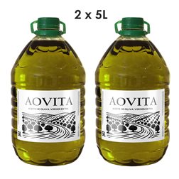 Pack 2 Garrafas Aceite de Oliva Virgen Extra AOVITA 5L – Calidad Premium al Mejor Precio