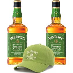 Pack 2 Jack Daniels Apple + Geschenk-Cap
