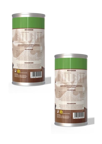 PACK 2X600 GR BATIDO SACIANTE POLVO CHOCOLATE-detalle