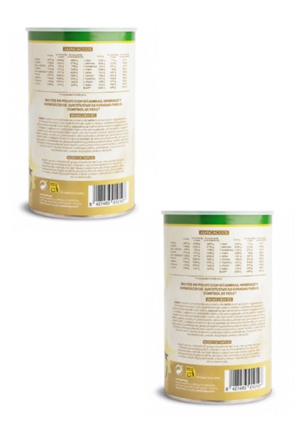 PACK 2X600 GR BATIDO SACIANTE POLVO VAINILLA-lateral