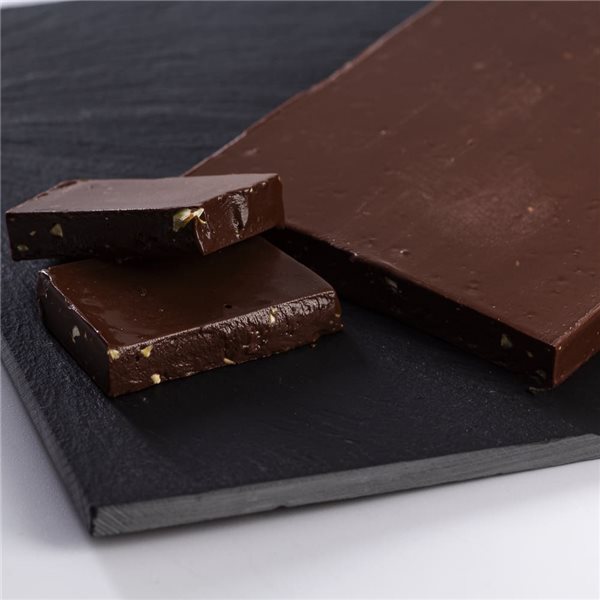 Pack of 3 handmade chocolate tablets with 10% pistachios and honey - 100 gr.-lateral