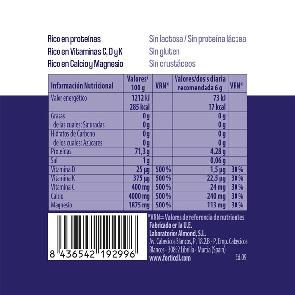 Pack 3x Marine Collagen 180 Forticoll Tablets-izquierda