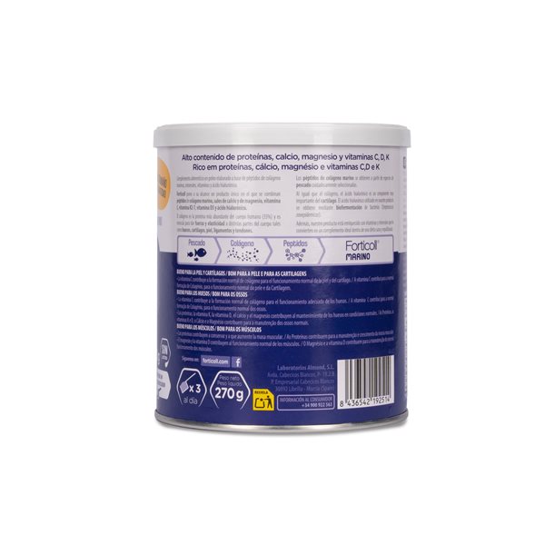 Pack 3x Marine Collagen 270 g Forticoll-izquierda