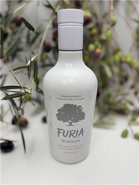 Pack 4 Aceites Gourmet FURIA Selección | 2 Arbequina + 2 Picual-izquierda