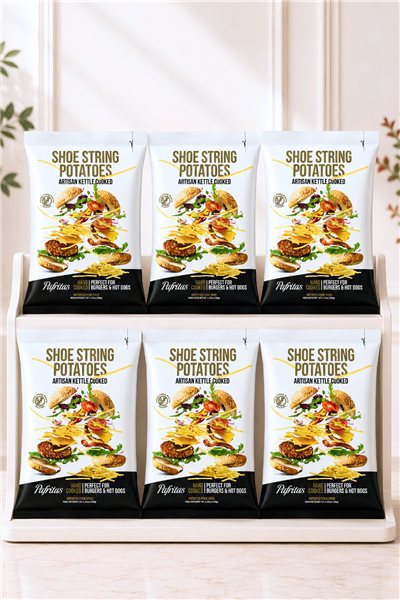 Pack de 6 Sacs de Pommes Frites Gourmet pour Hamburgers Pafritas-lateral