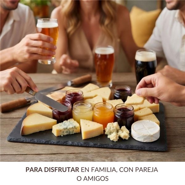 Pack 6 Mermeladas Artesanales Gourmet para Quesos | Sabores Variados (Higo, Vino Tinto, Pimiento Rojo, Cava, Cerveza y Arándanos) (240g) | Maridaje para Todo Tipo de Quesos-trasera