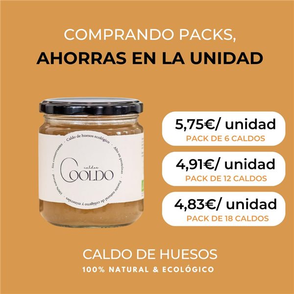 Pack 6 unidades Caldos Cooldo (300ml) 6 unidades (300ml)-trasera