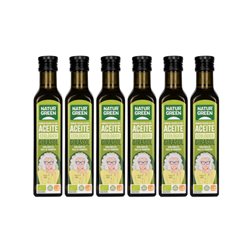 Pack of 6 Organic Sunflower Oil 250 ml NaturGreen
