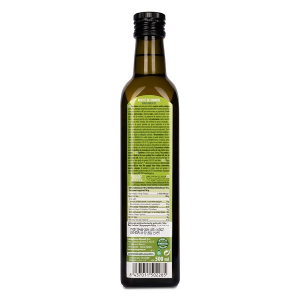 Pack 6x Huile de Tournesol Écologique 500 ml NaturGreen-detalle