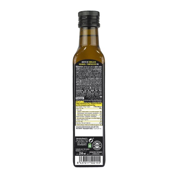 Pack 6x Organic Pumpkin Seed Oil 250 ml NaturGreen-lateral