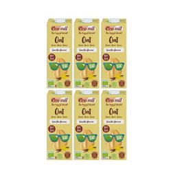 Pack 6x Boisson à l'Avoine Vanille Sans Sucres Ajoutés Bio 1 L