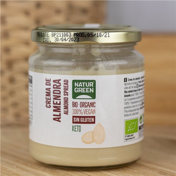 Pack 6x Crema de Almendra Bio 250g NaturGreen-detalle
