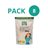 Paquet de 8x Farine d'Avoine Intégrale Bio 500g NaturGreen-trasera