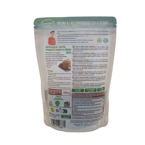 Pack 6x Organic Hemp Flour 300 g NaturGreen-lateral